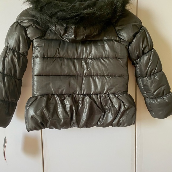 NWT Fog By London Fog for Girls🐼Functional Outdoor Coat with 2 Front Zippers🐼 - Picture 4 of 10